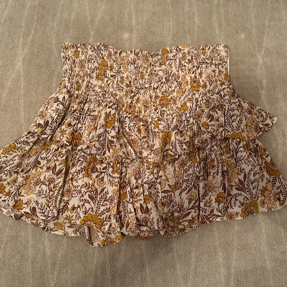 NWT Aqua Fall Floral Skirt Small
